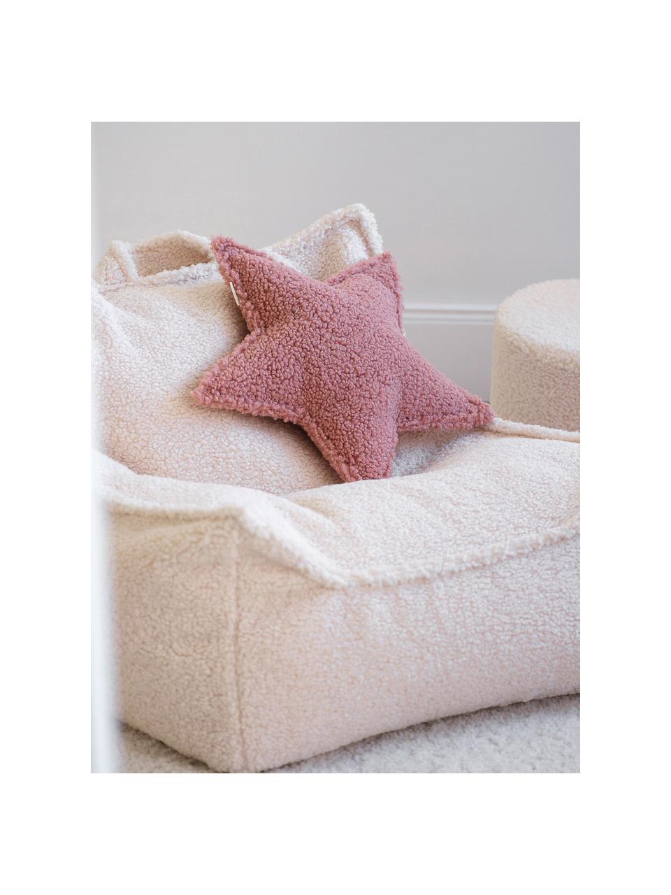 Coussin moelleux en peluche Star, Rose pâle, larg. 37 cm x long. 40 cm