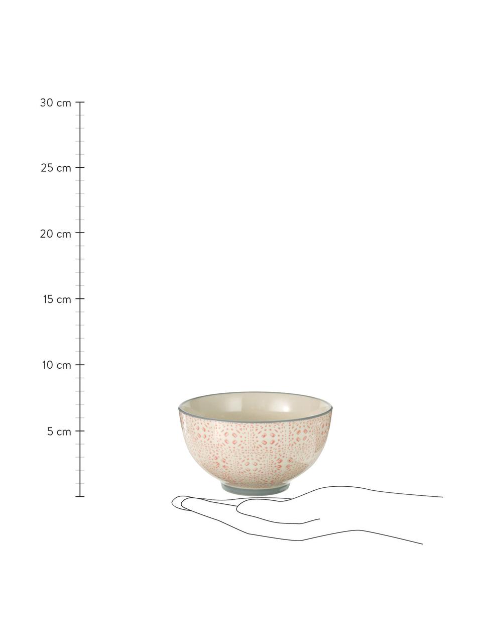 Komplet misek Cécile, 4 elem., Ceramika, Beżowy, szary, blady różowy, Ø 13 x W 8 cm