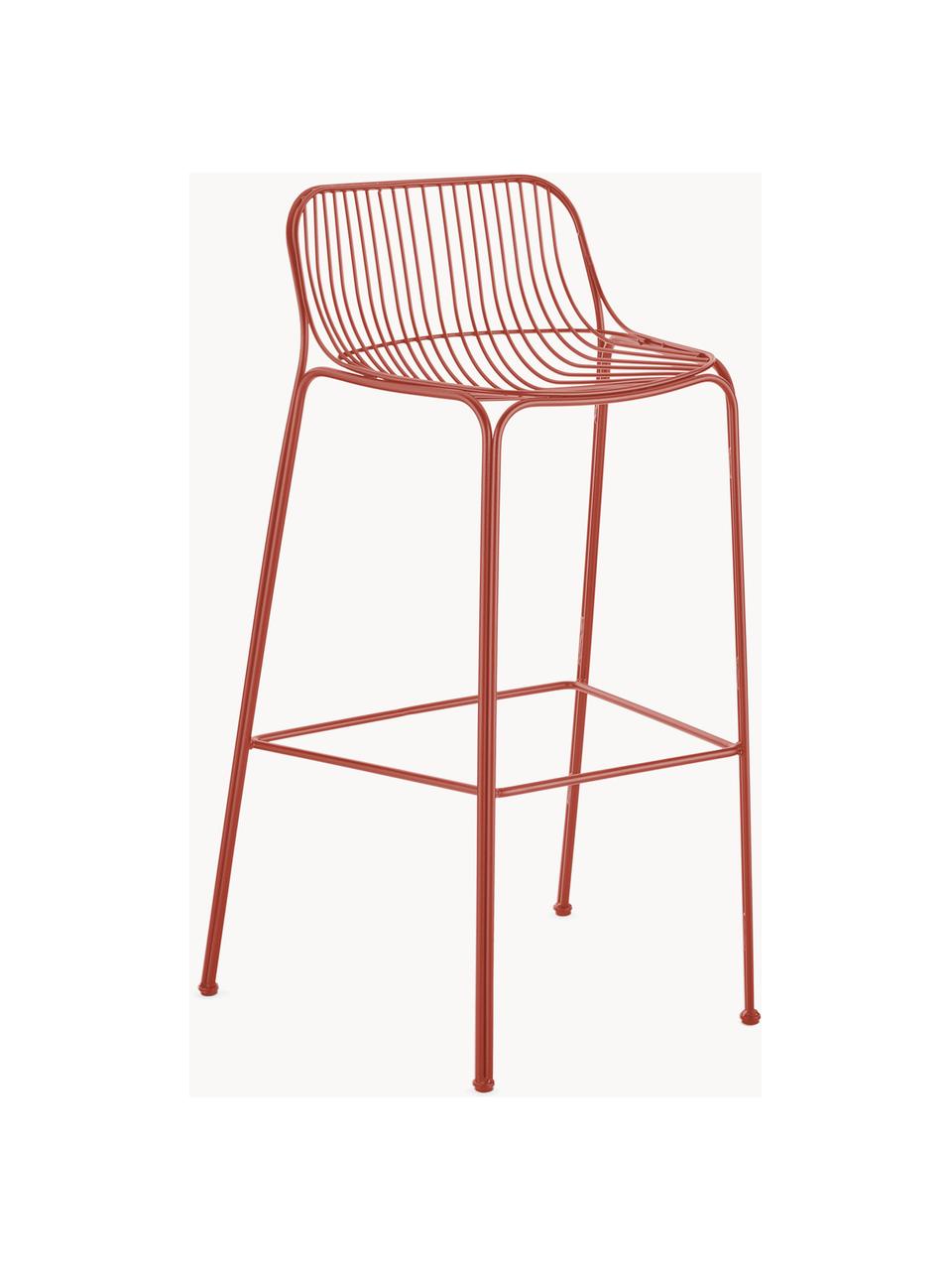 Sedia da giardino Hiray, Acciaio zincato, laccato, Rosso ruggine, Larg. 57 x Alt. 96 cm