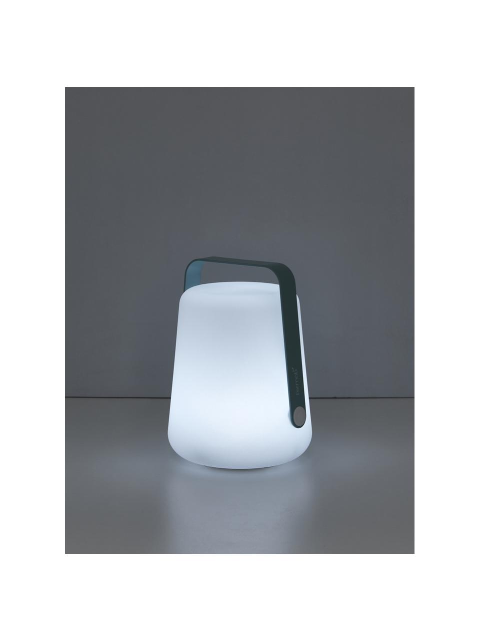 Mobiele dimbare LED tafellamp Balad, Lampenkap: polyetheen, beschermend b, Lagunablauw, Ø 19 x H 25 cm