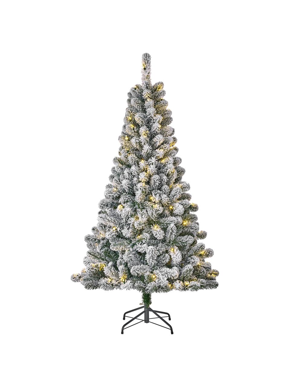 Künstlicher LED Weihnachtsbaum Millington, Grün, vereist, Ø 109 x H 185 cm
