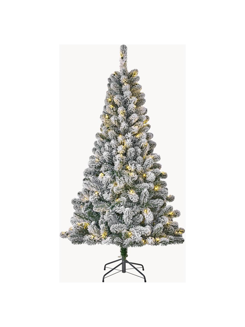 Albero di Natale artificiale a LED Millington, varie dimensioni, Verde glassato, Ø 86 x Alt. 155 cm