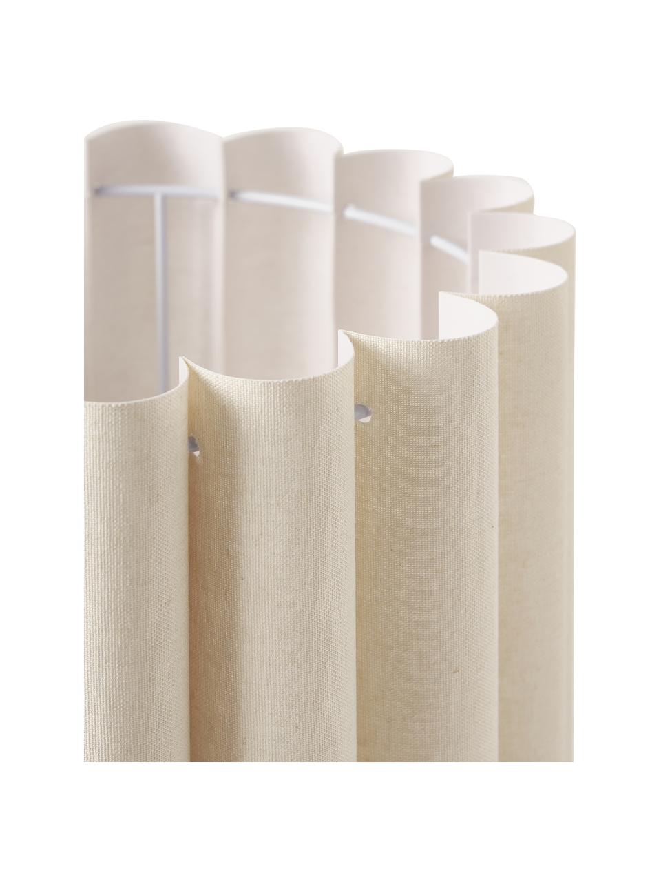 Lampada da tavolo in lino Lucina, Paralume: lino, Struttura: metallo, Beige, Ø 32 x Alt. 46 cm