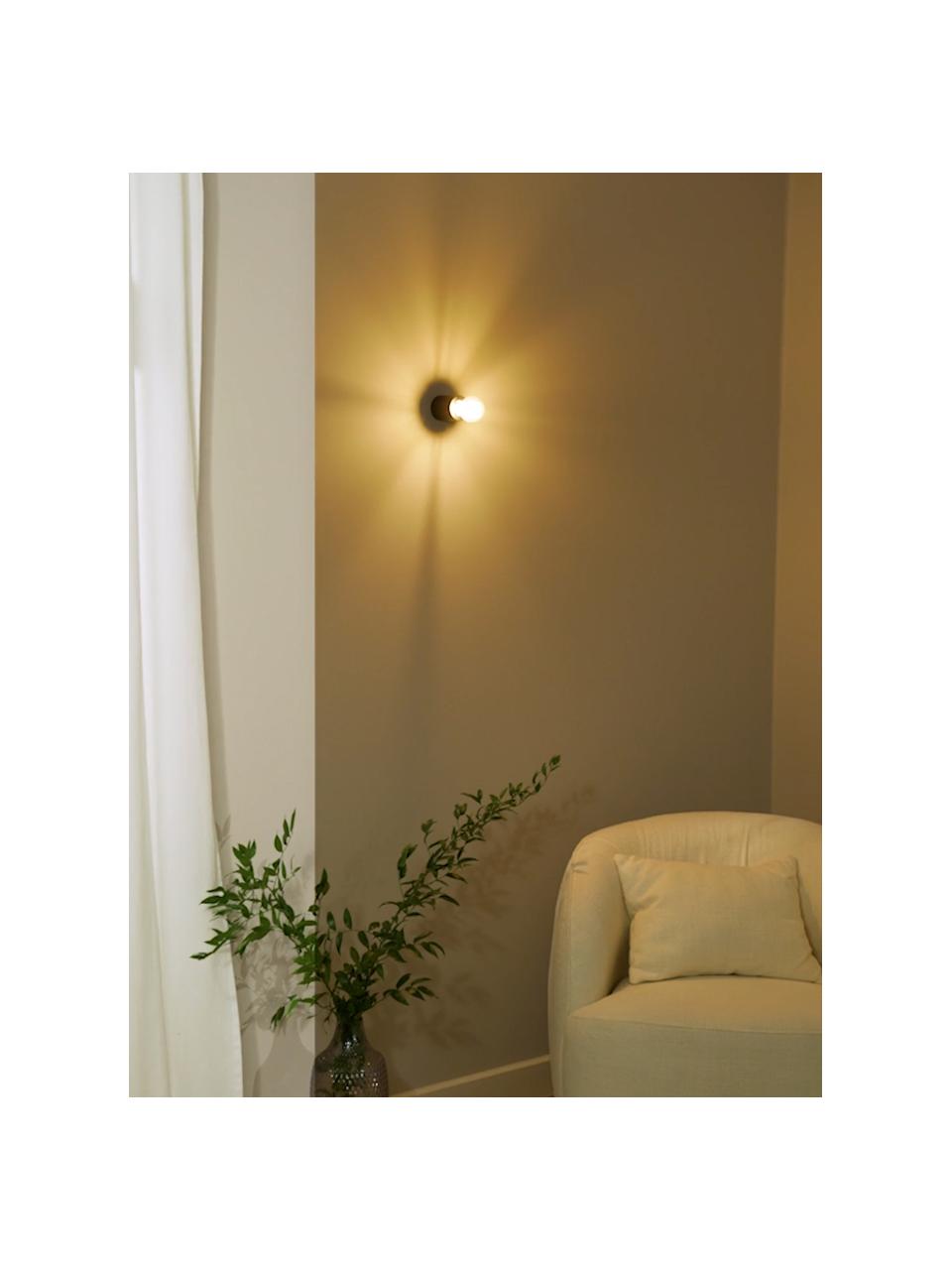 Kleine wand- en plafondspot Chanty, Lamp: gepoedercoat metaal, Mat zwart, Ø 6 x D 7 cm