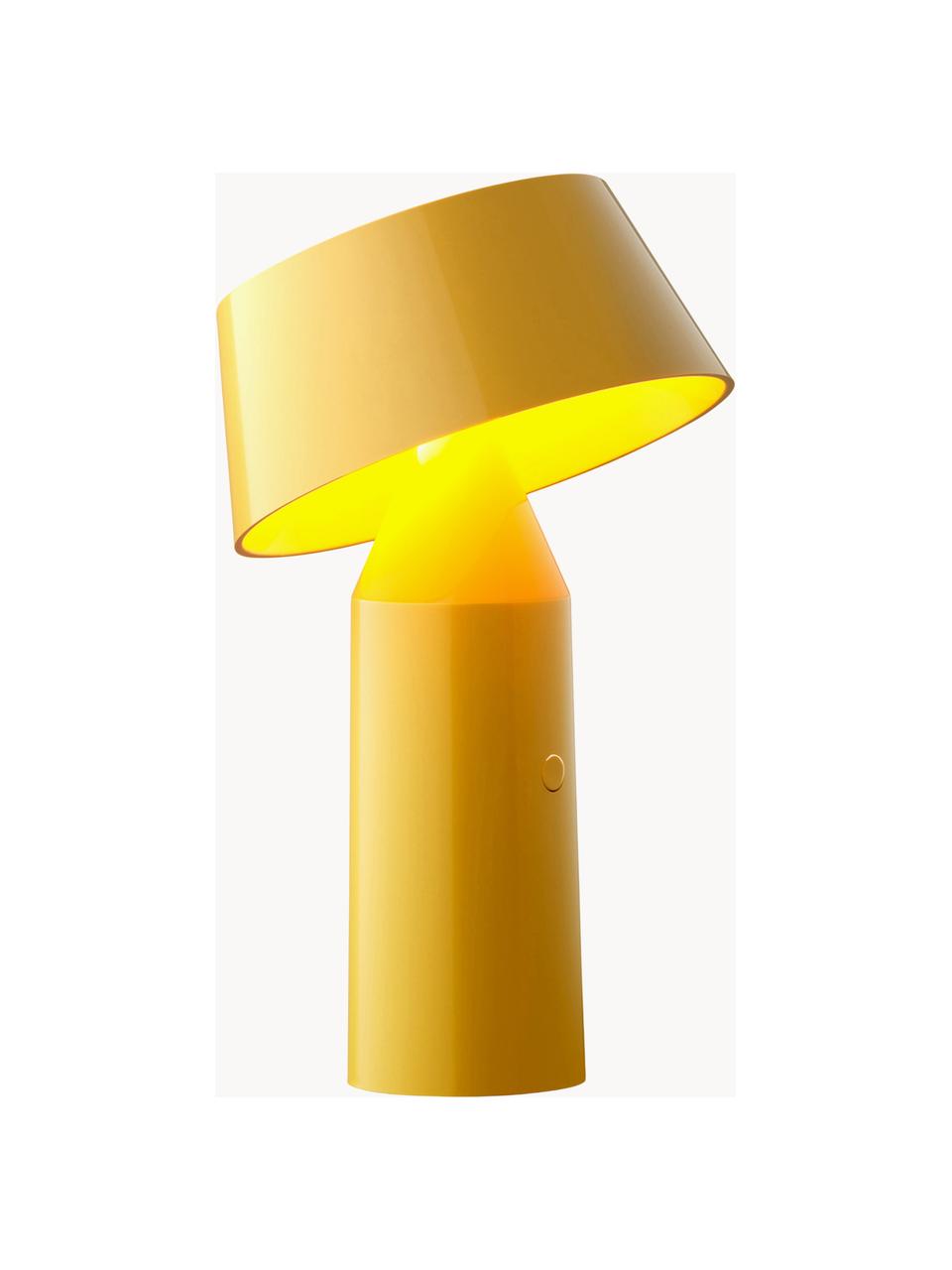 Lampe à poser LED mobile orientable Bicoca, intensité lumineuse variable, Jaune soleil haute brillance, jaune citron, Ø 16 x haut. 30 cm