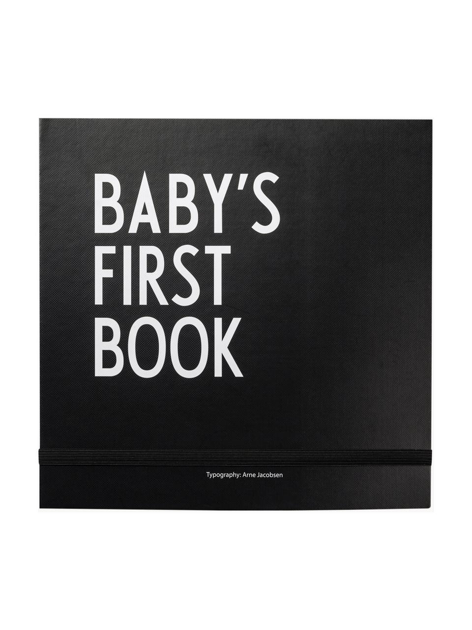 Erinnerungsbuch Baby´s First Book, Papier, Schwarz, Weiss, B 25 x H 25 cm