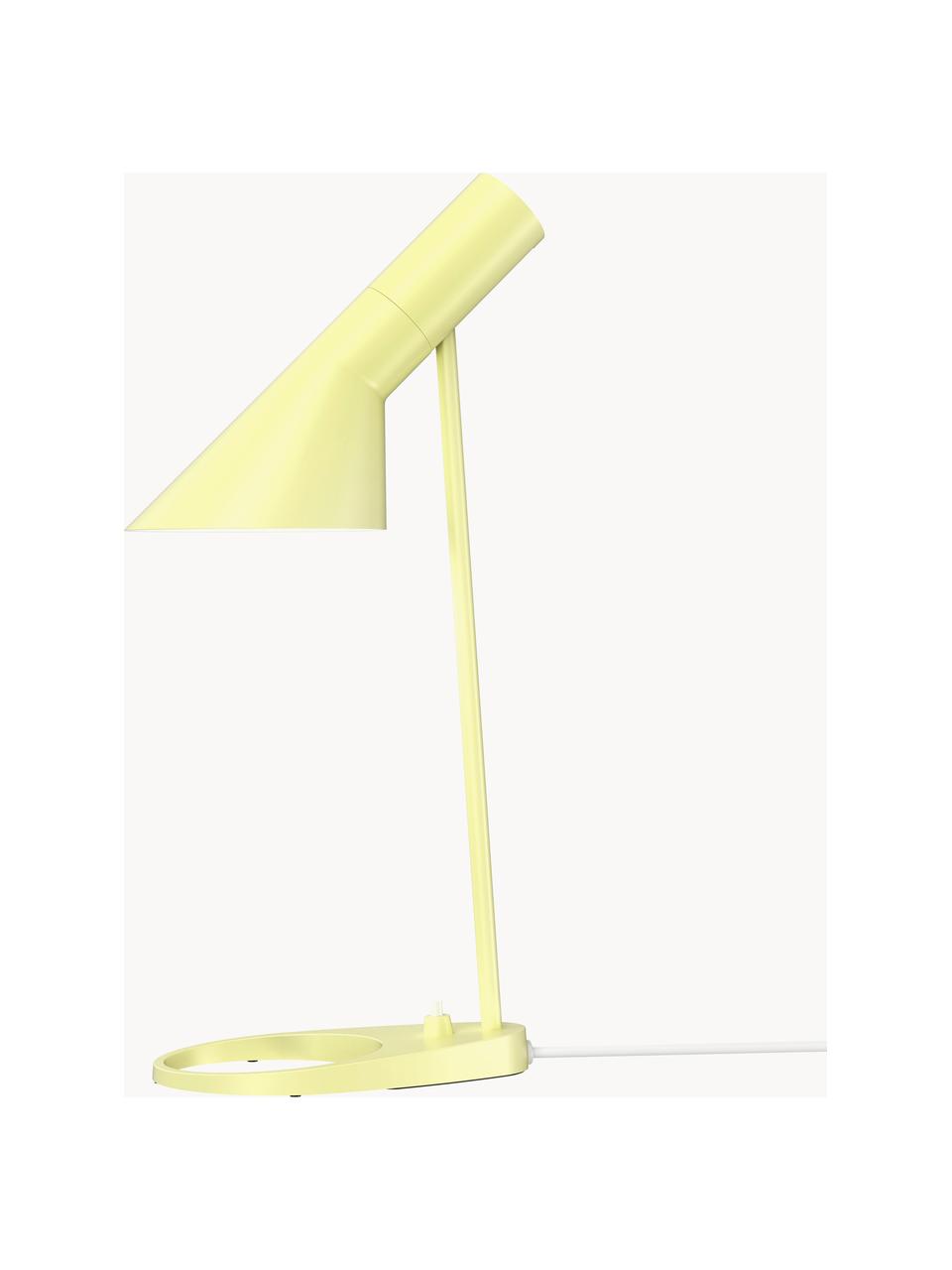 Lámpara de escritorio AJ, tamaños diferentes, Lámpara: acero recubierto, Cable: plástico, Amarillo claro, An 25 x Al 43 cm