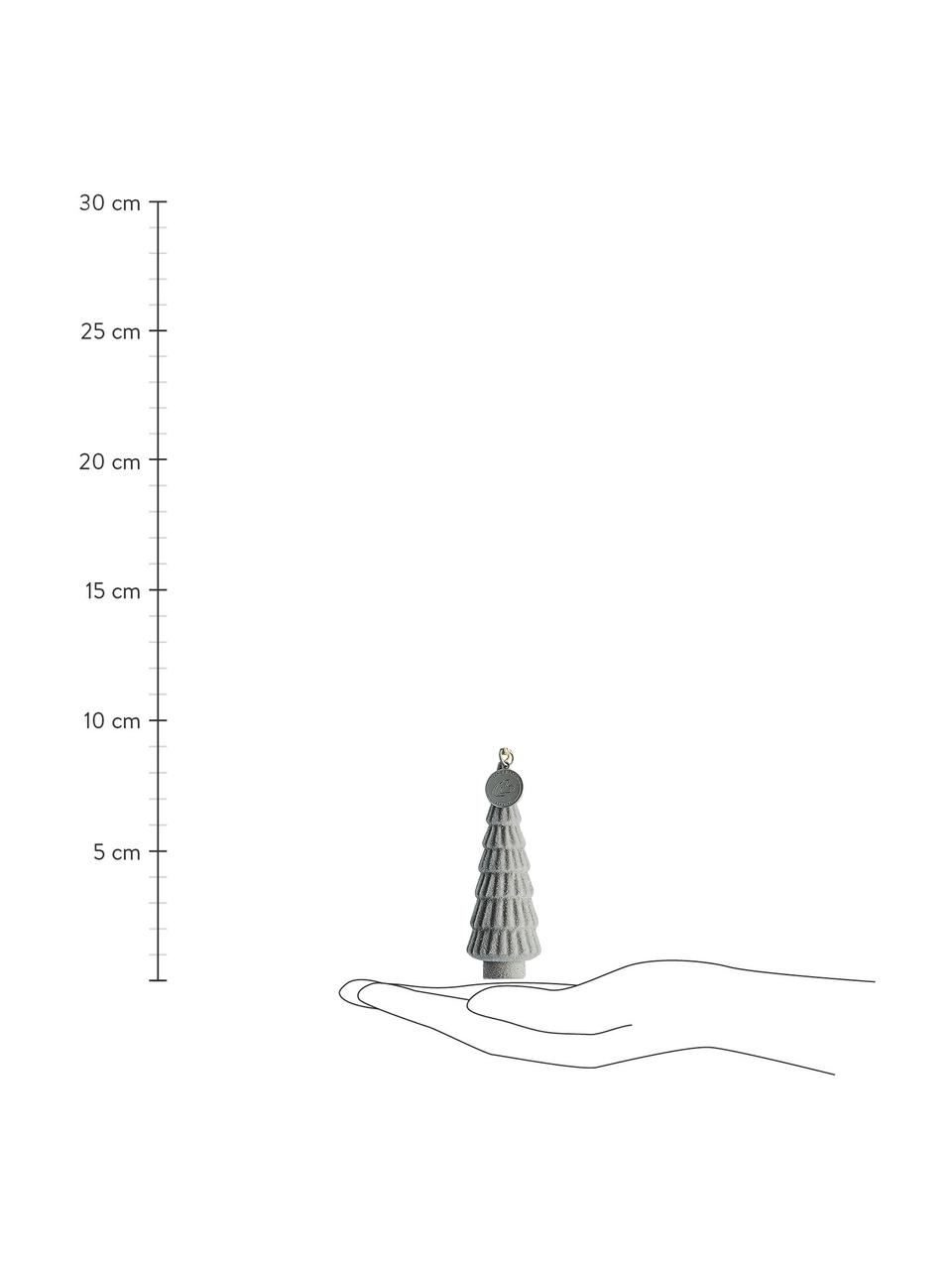 Ciondolo albero Jalia alt. 9 cm, 2 pz, Grigio, Ø 3 x Alt. 9 cm
