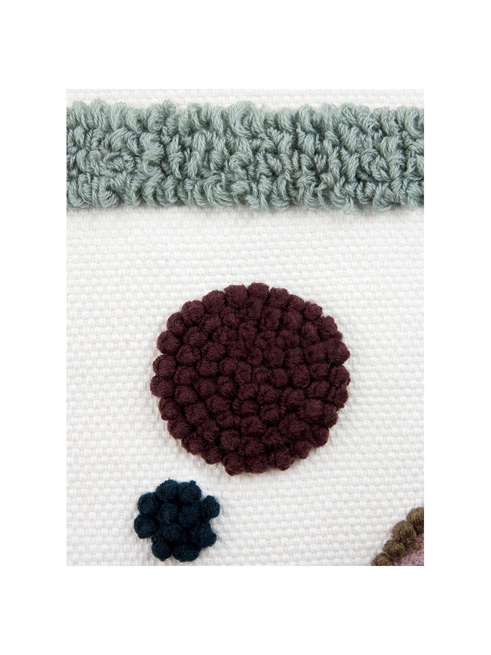 Kissenhülle Wassily mit abstrakter Verzierung, 100% Baumwolle, Vorderseite: Mehrfarbig
Rückseite: Weiß, B 45 x L 45 cm