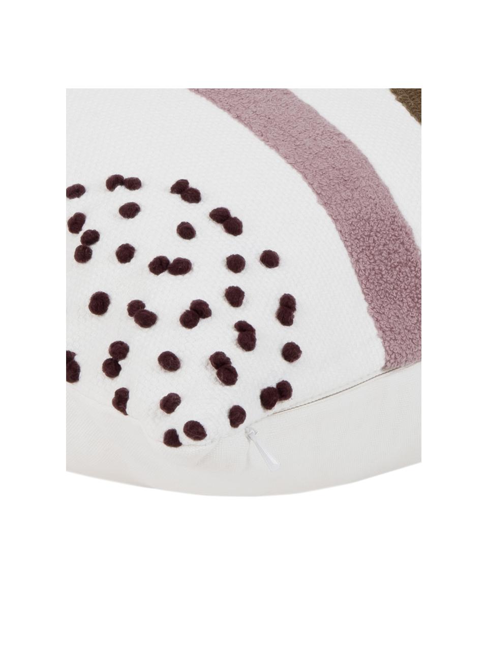 Kissenhülle Wassily mit abstrakter Verzierung, 100% Baumwolle, Vorderseite: Mehrfarbig
Rückseite: Weiß, B 45 x L 45 cm