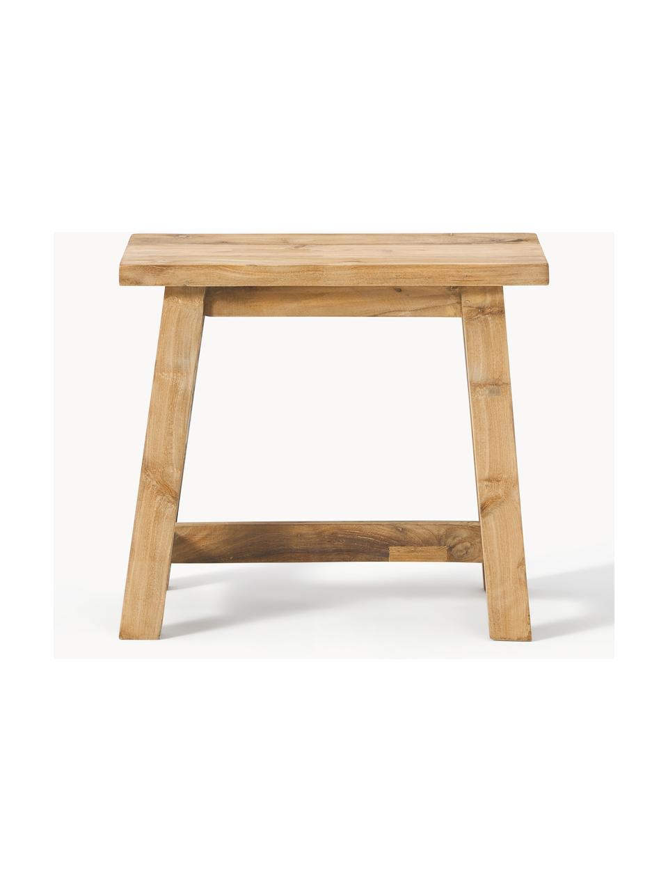 Tabouret en bois de teck Lawas, Bois de teck recyclé, finition naturelle
Ce produit est fabriqué à partir de bois certifié FSC® issu du développement durable, Bois de teck, larg. 50 x haut. 46 cm