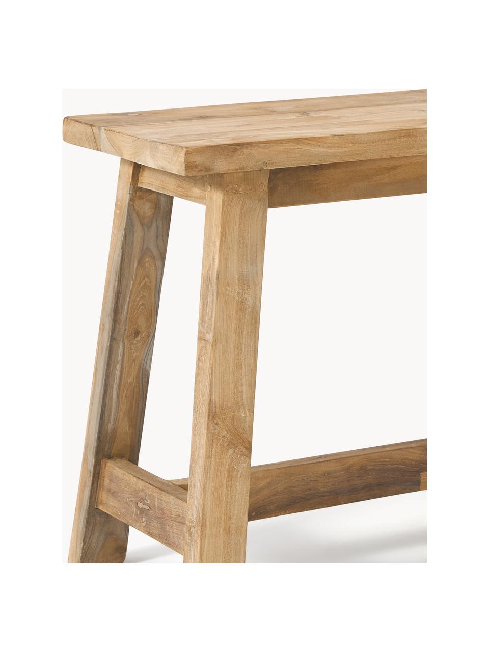 Sgabello in legno di teak Lawas, Legno di teak riciclato, finitura naturale

Questo prodotto è realizzato con legno di provenienza sostenibile e certificato FSC®, Legno di teak, Larg. 50 x Alt. 46 cm