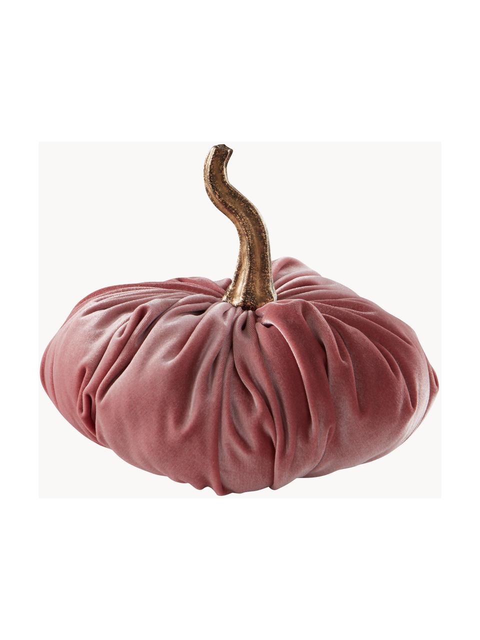 Decoratieve pompoen Pumpis, Ø 19 cm, 15% polyresin, 35% acryl, 25% polyester, 25% kwartszandvulling, Roze, Ø 19 x H 18 cm