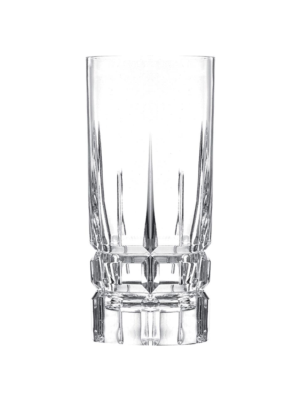 Szklanka do koktajli ze szkła kryształowego Carrara, 2 szt., Szkło kryształowe, Transparentny, Ø 7 x W 15 cm