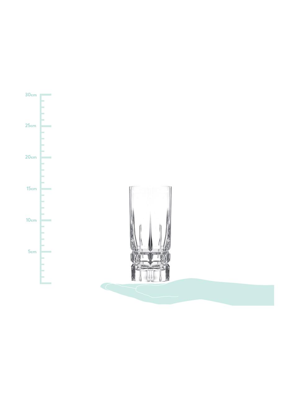 Křišťálová sklenice na long drink Carrara, 2 ks, Transparentní