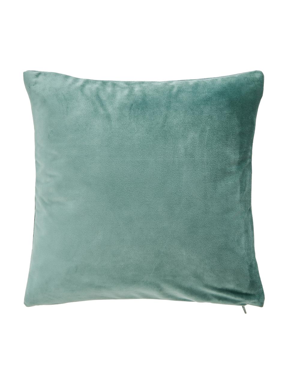 Housse de coussin 40x40 vert sauge Adelaide, Vert sauge, larg. 40 x long. 40 cm