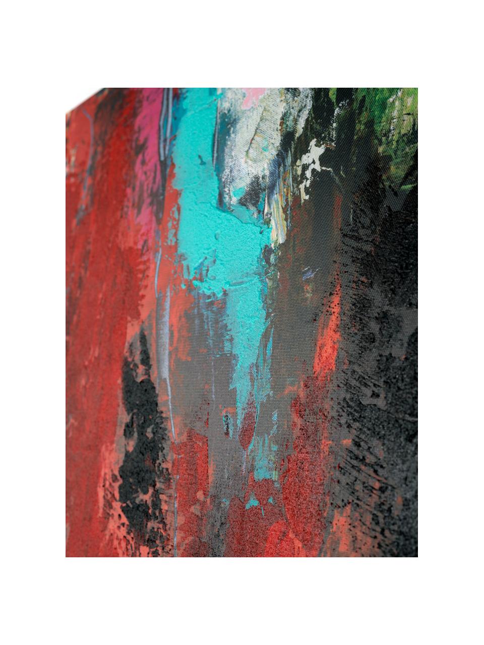 Cuadro en lienzo pintado Unika, Multicolor, An 120 x Al 90 cm