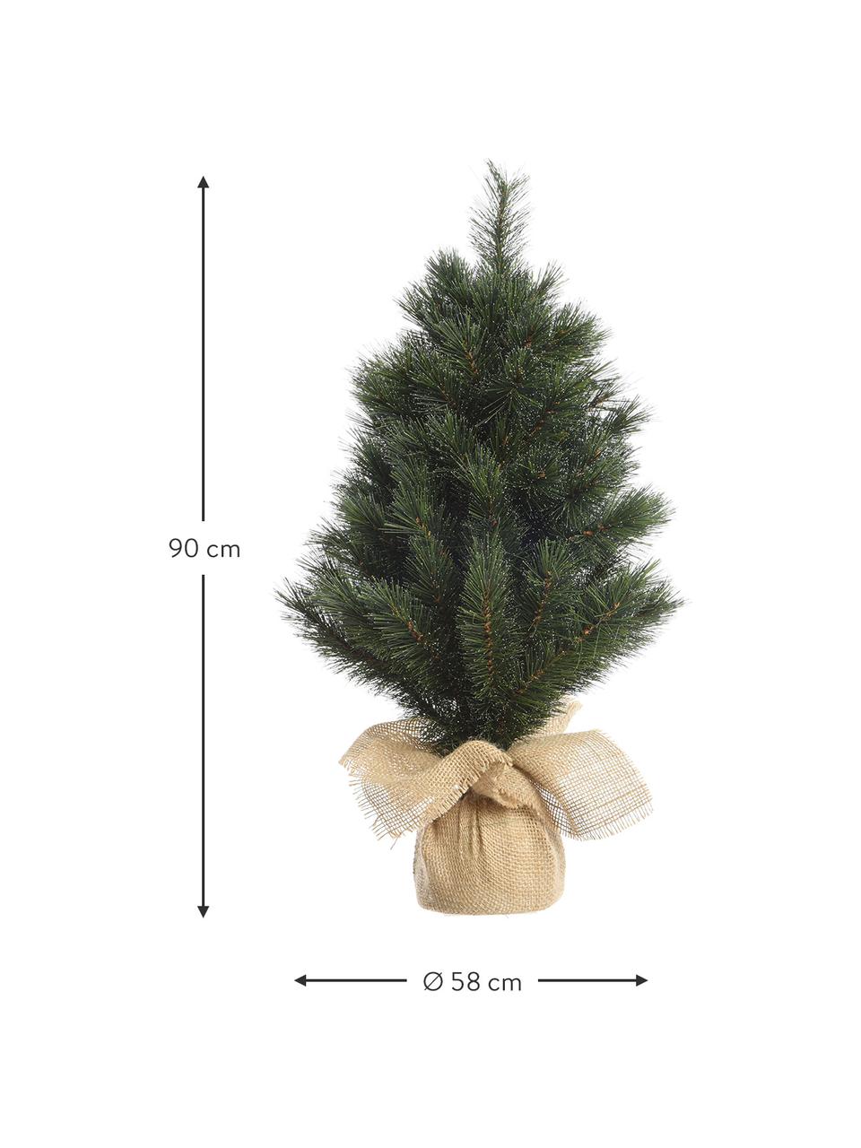 Künstlicher Weihnachtsbaum Malmo, in verschiedenen Grössen, Dunkelgrün, Hellbeige, Ø 41 x H 60 cm