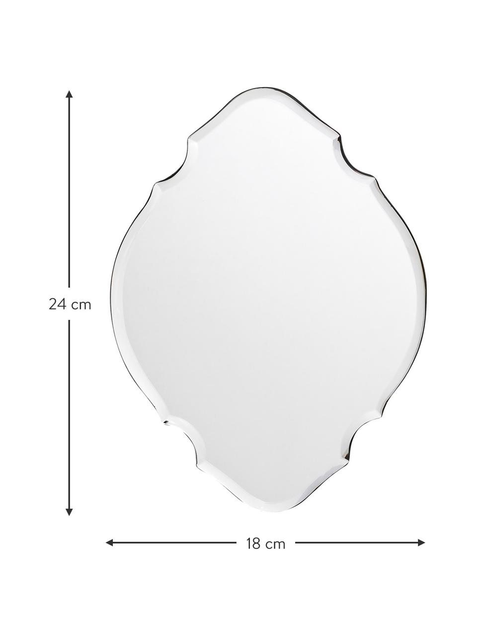 Malé bezrámové nástěnné zrcadlo Mabelle, Zrcadlové sklo, Š 18 cm, V 24 cm