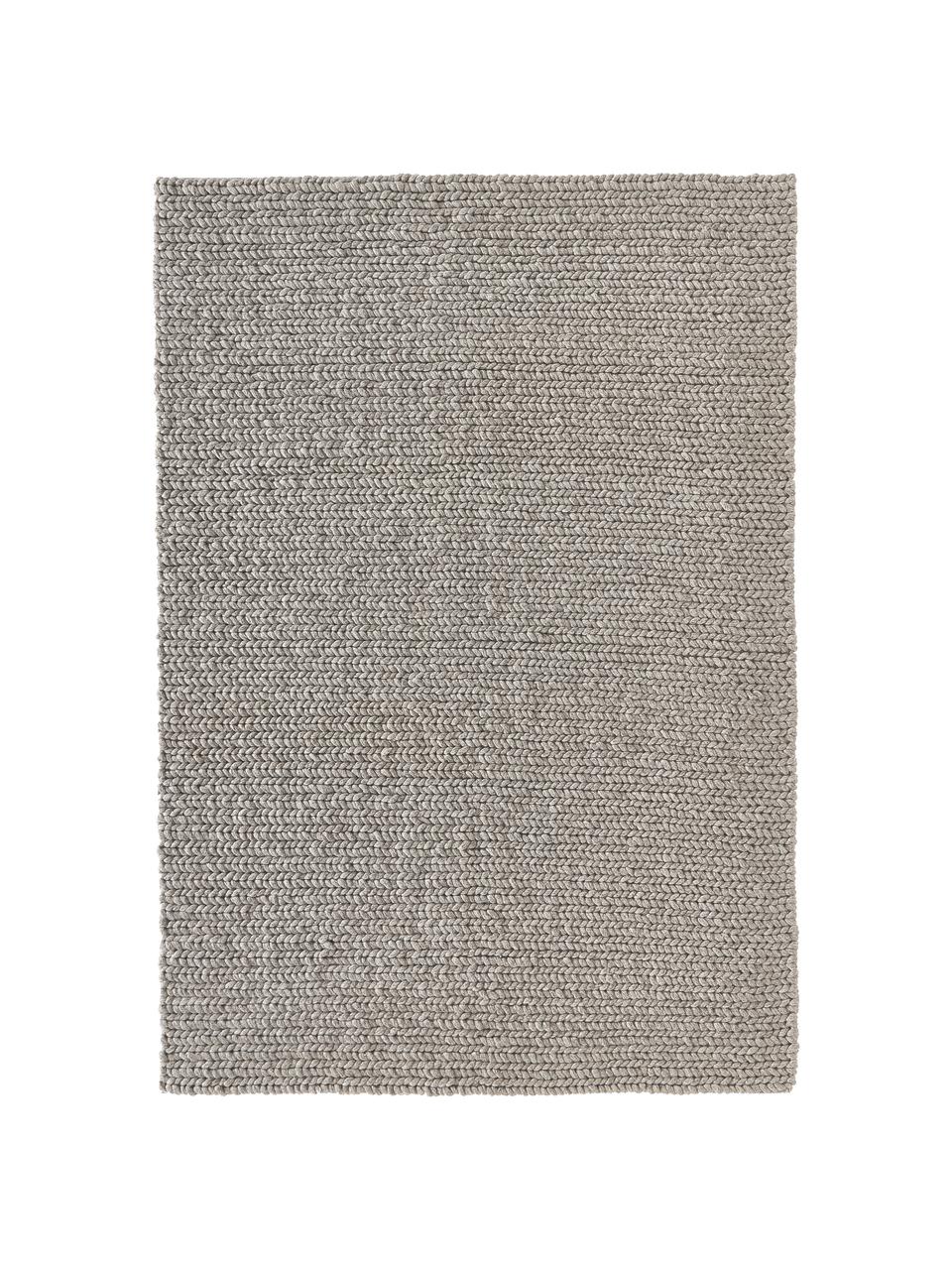 Tapis tressé en laine Bruna, 100 % laine, certifié RWS

Les tapis en laine peuvent perdre des fibres lors des premières semaines et des peluches peuvent se former, ce phénomène est naturel et diminue à mesure de votre usage et du temps, Taupe, larg. 80 x long. 150 cm (taille XS)