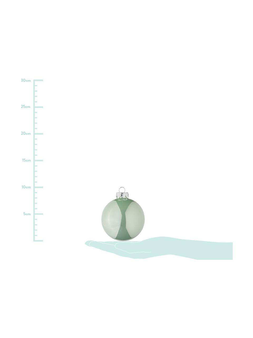 Set de bolas de Navidad Evergreen, Ø 8 cm, 6 pzas., Verde, Ø 8 cm