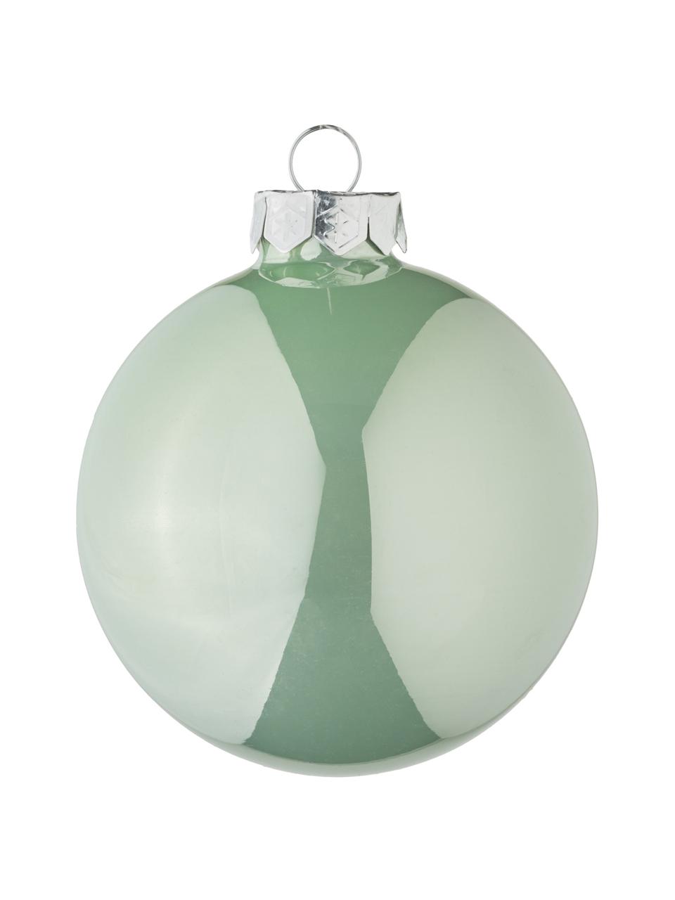 Kerstballenset Evergreen, 6-delig, Groen, Ø 8 cm