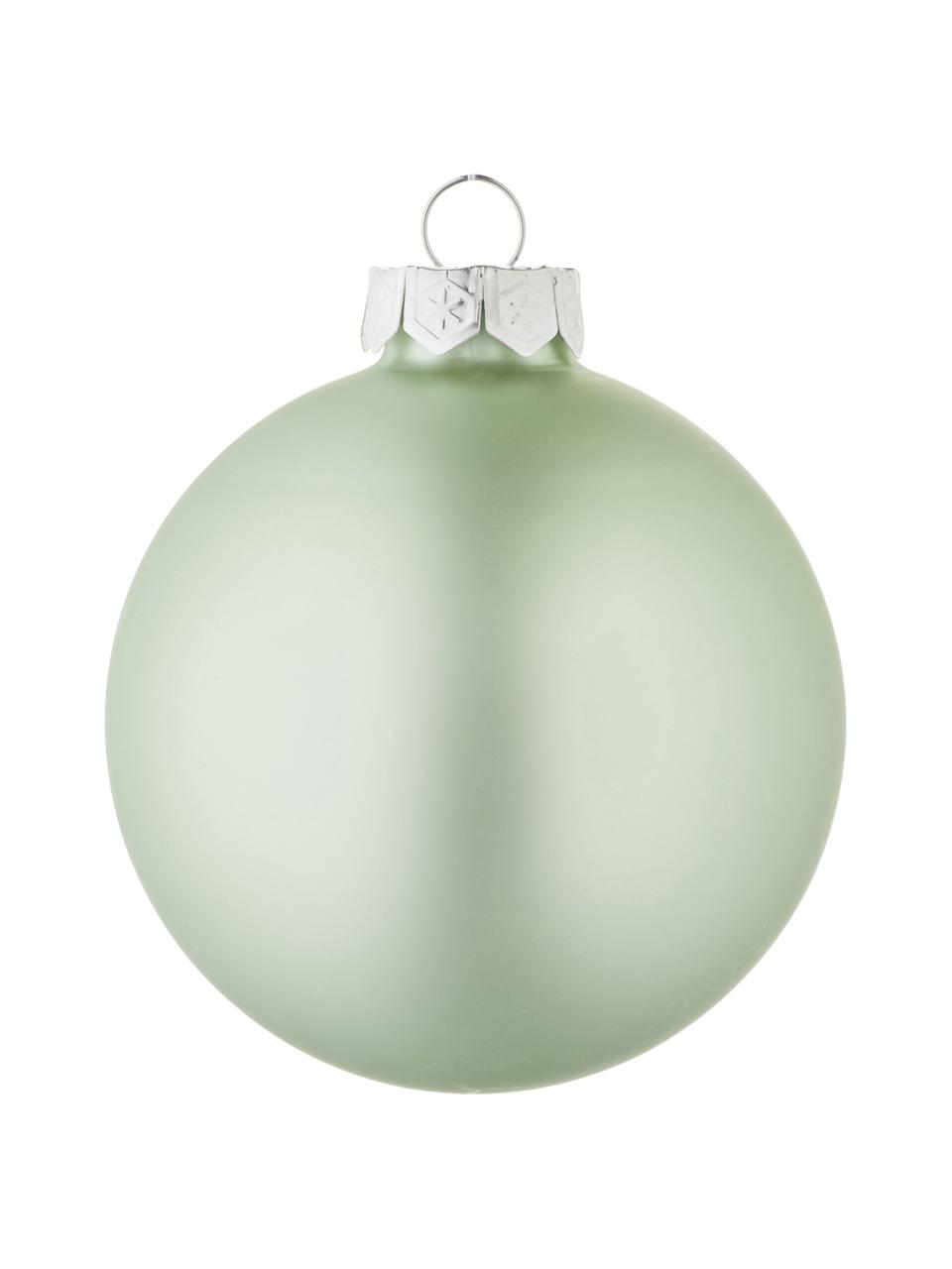 Kerstballenset Evergreen, 6-delig, Groen, Ø 8 cm