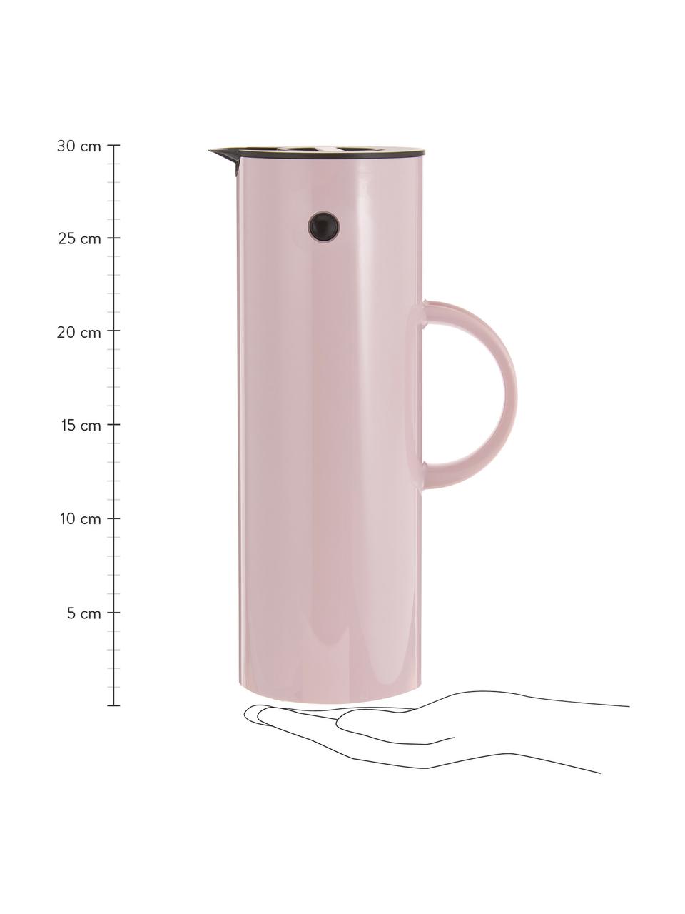 Thermoskan EM77, 1 L, ABS kunststof met glasinzet, Roze, glanzend, 1 l