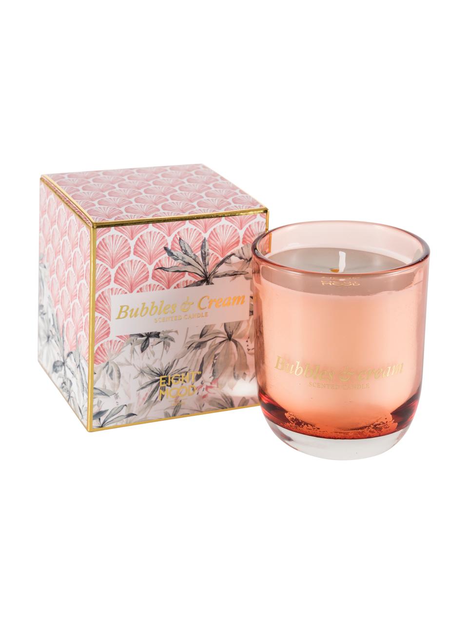 Świeca zapachowa Allure (słodka śmietanka), Blady różowy, wielobarwny, S 8 x W 9 cm