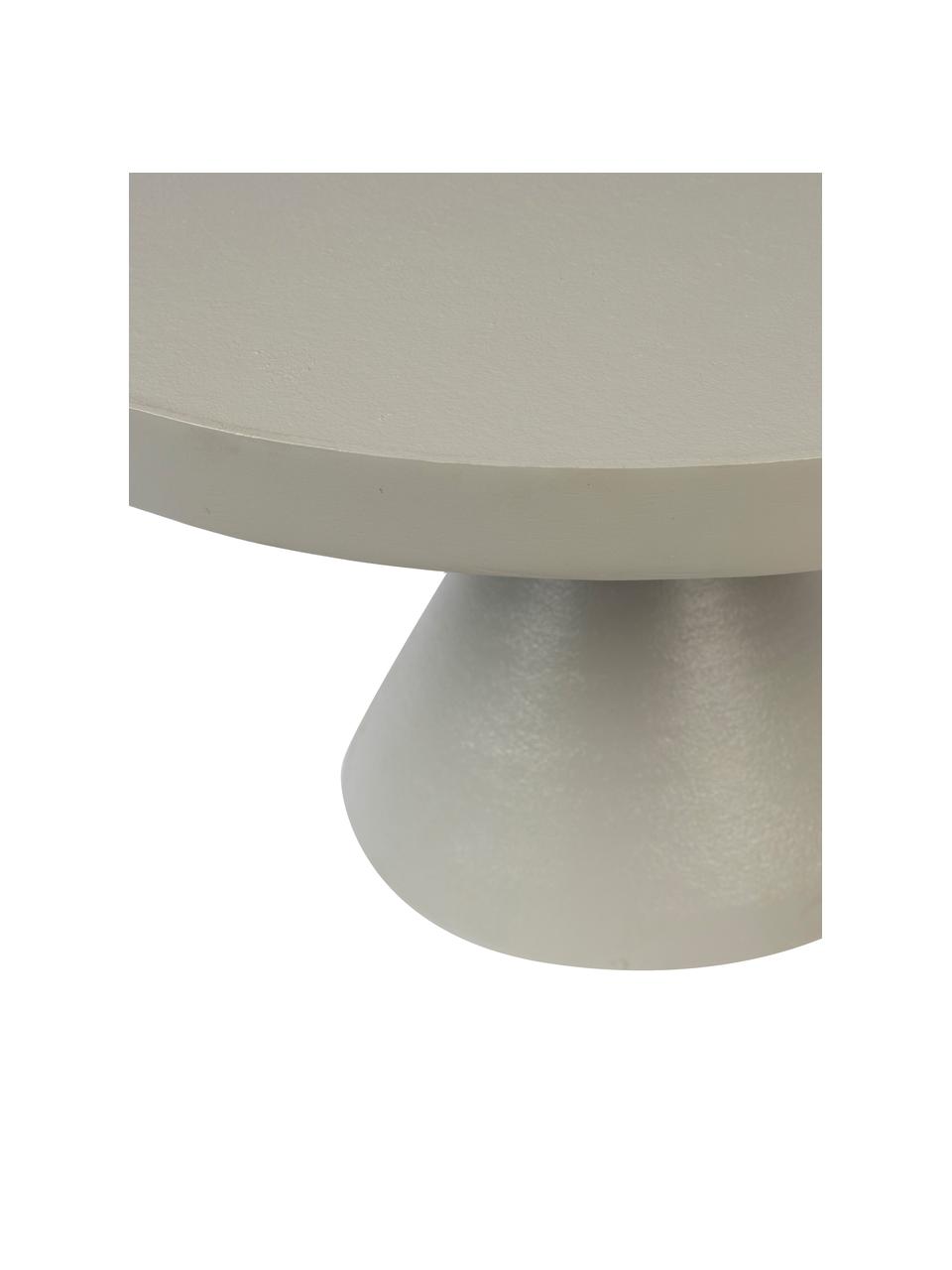 Metalen salontafel Floss in grijs, Gepoedercoat aluminium, Grijs, Ø 60 x H 33 cm