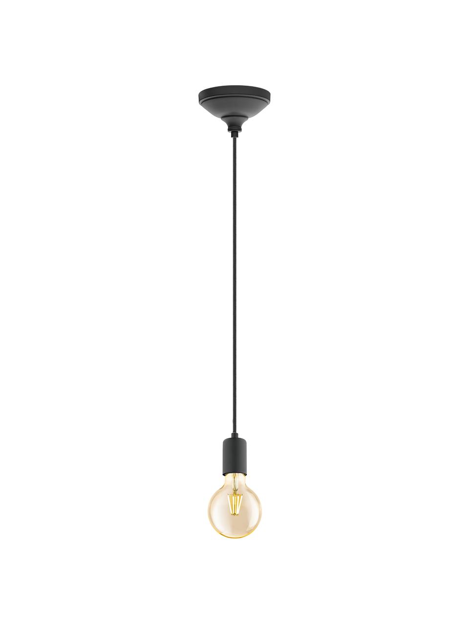 Lampa wisząca Trey, Czarny, Ø 10 x W 8 cm