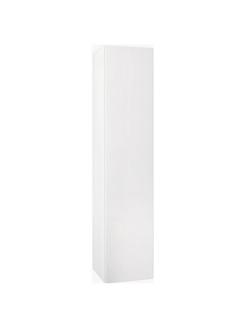 Mueble de baño alto Malmo, 34 cm, Estantes: vidrio, Blanco, An 34 x Al 160 cm