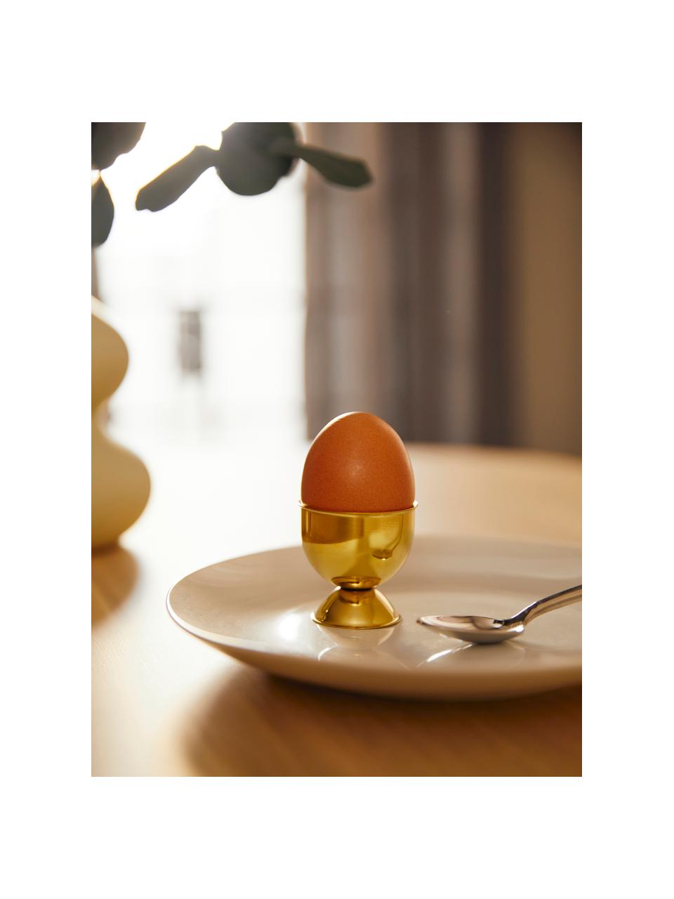 Coquetiers Egg, 4 pièces, Acier inoxydable, enduit, Couleur dorée, Ø 5 x haut. 5 cm