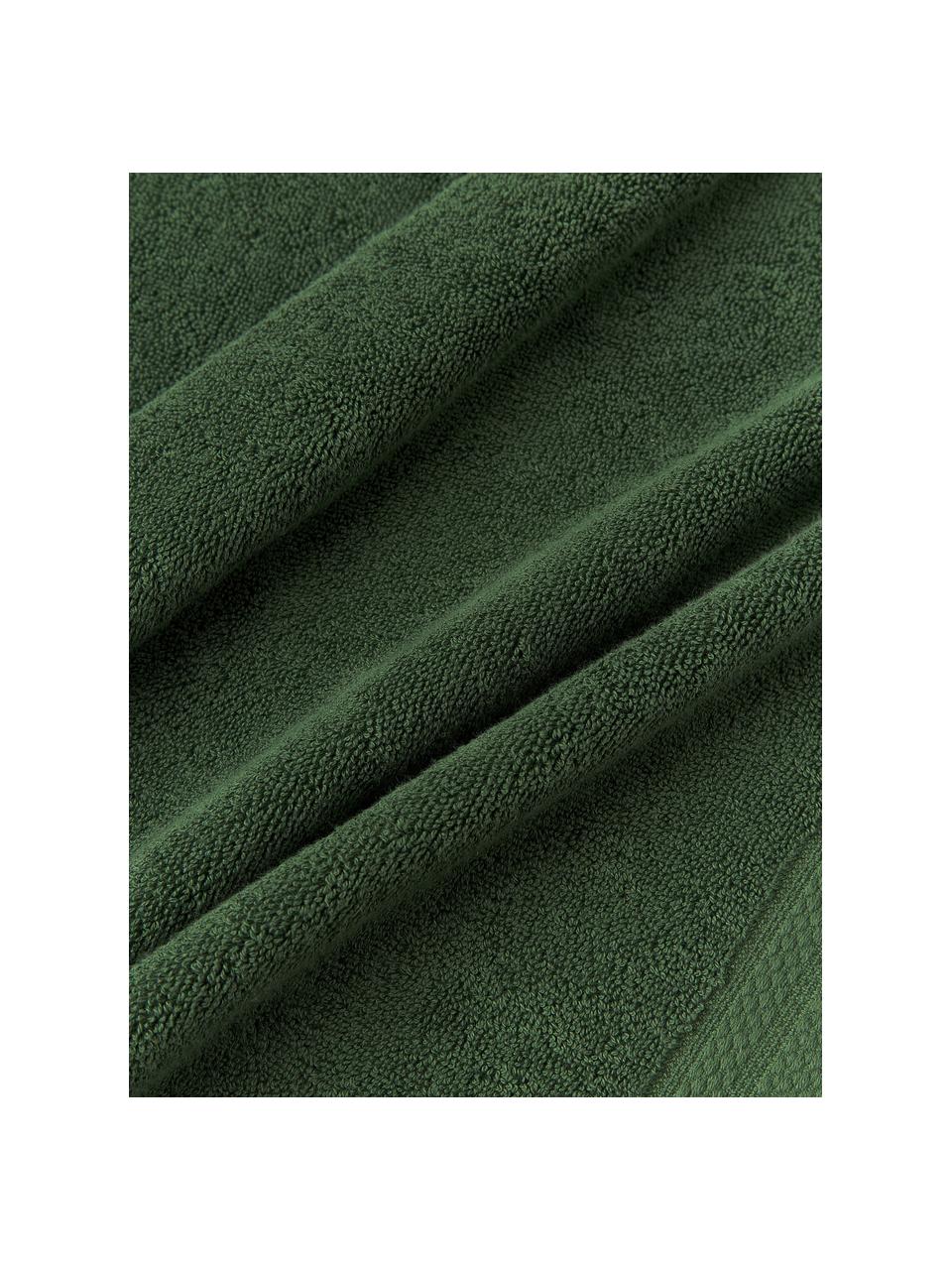 Uterák z organickej bavlny Premium, Zelená, Uterák, Š 50 x D 100 cm