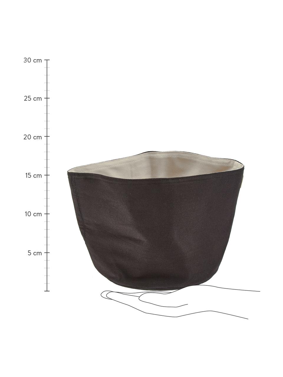 Kosz na pieczywo Helga, Bawełna, Beżowy, czarny, Ø 23 cm