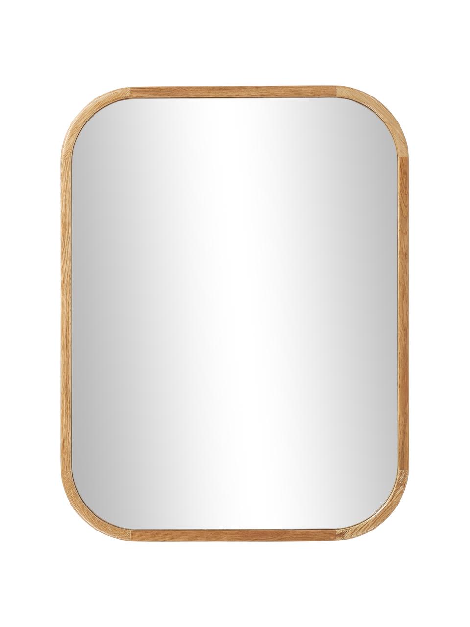 Espejo de pared de madera Levan, Espejo: cristal, Madera de roble, An 55 x Al 72 cm