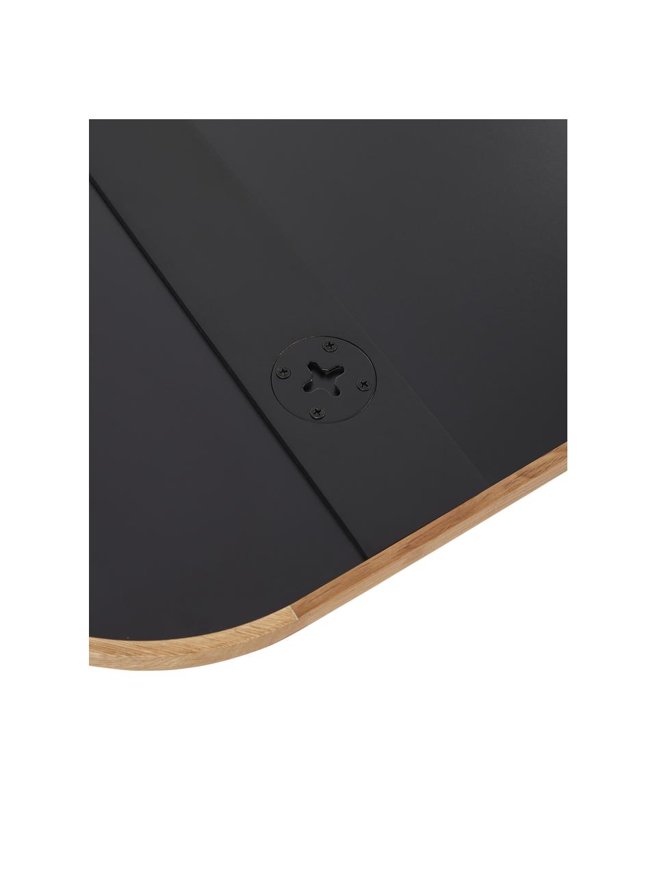Specchio da parete angolare con cornice in rovere Levan, Cornice: legno di quercia, certifi, Superficie dello specchio: lastra di vetro, Legno di quercia, Larg. 55 x Alt. 72 cm
