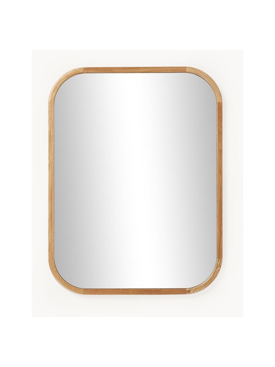 Espejo de pared de madera de roble Levan, Espejo: cristal, Madera de roble, An 55 x Al 72 cm