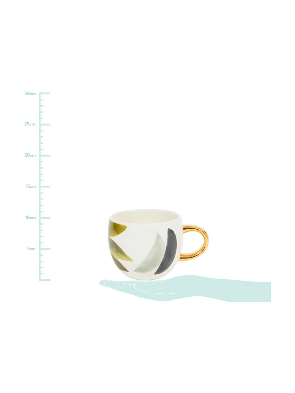 Taza de café Boomerang, Gres, Multicolor, Ø 11 x Al 9 cm