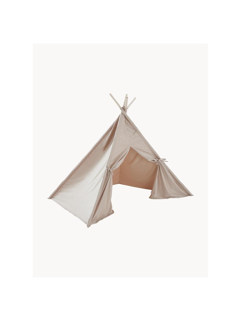 Kinder Tipi Savannah, Bekleding: 100 % polyester, Frame: hout, Lichtbeige, B 130 x H 120 cm