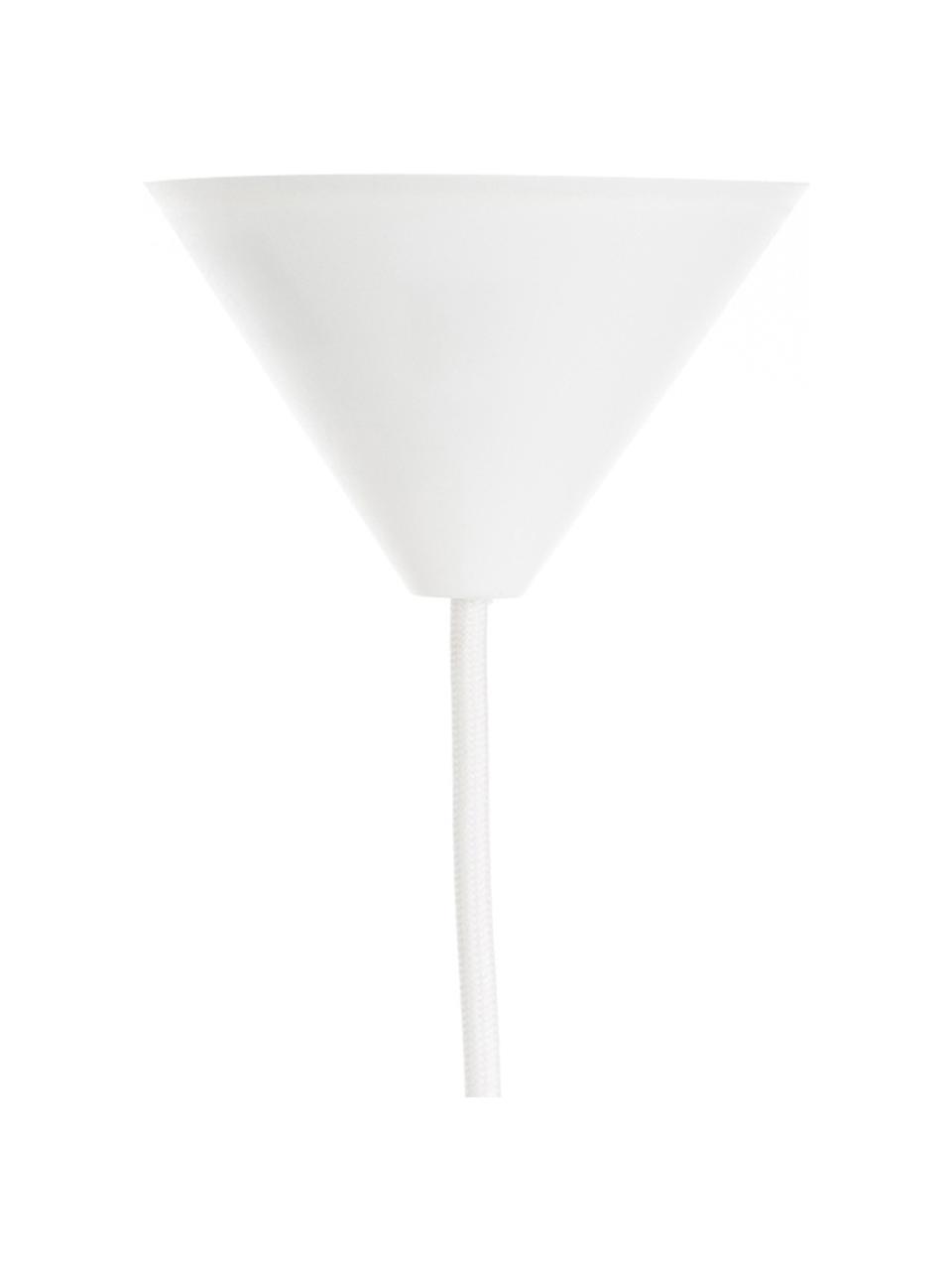 Hanglamp Carmina Mini, bouwpakket, Lampenkap: polycarbonaat, polypropyl, Baldakijn: polypropyleen, Beige, Ø 32 x H 22 cm