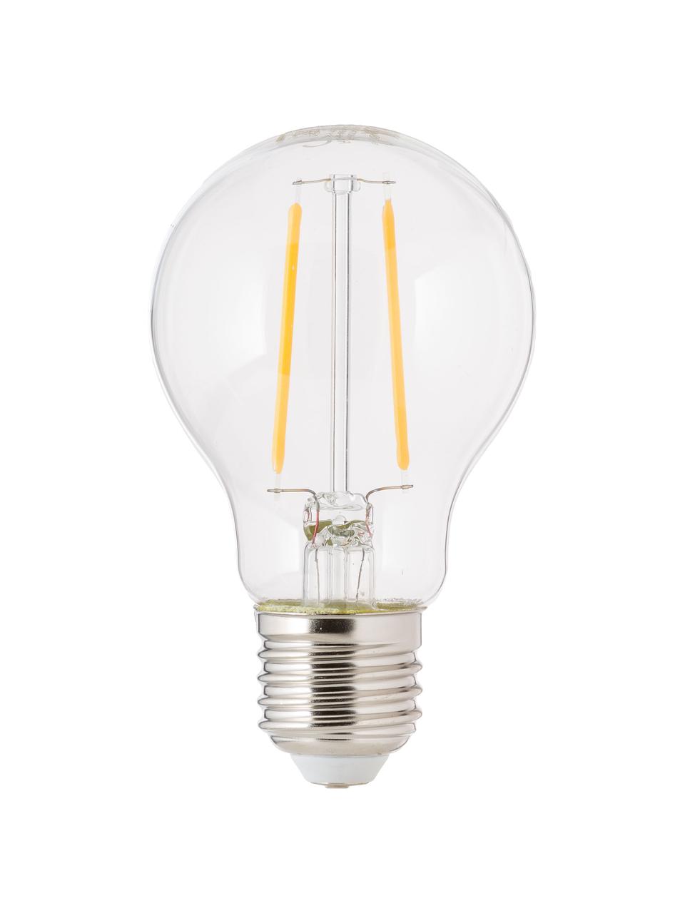 LED lamp Humiel (E27/4W), 6 stuks, Peertje: glas, Fitting: aluminium, Transparant, Ø 8 x H 10 cm