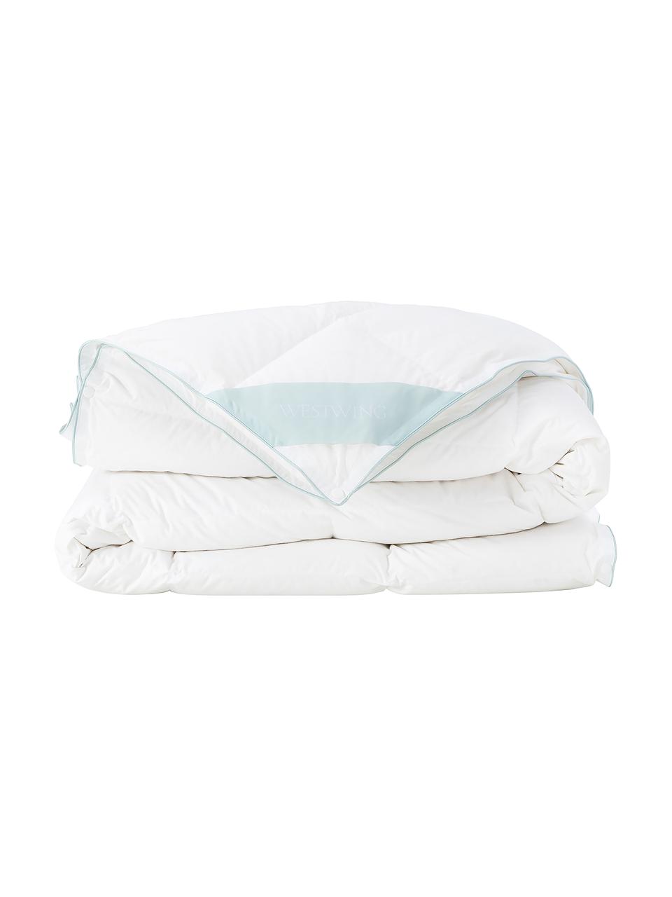 Puchowa kołdra kasetonowa Comfort, średnio ciepła, Biały, S 200 x D 200 cm