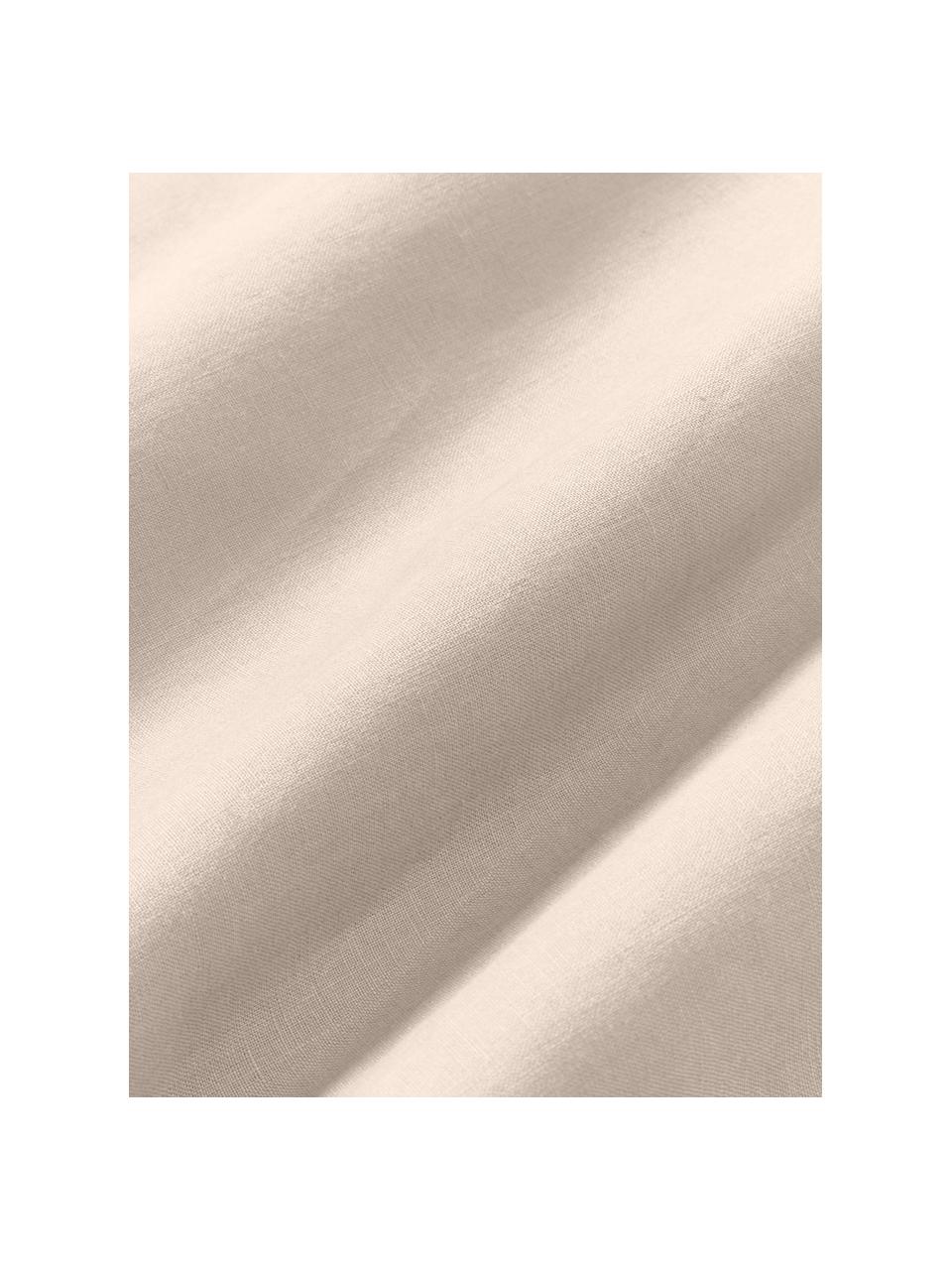 Sábana encimera de lino lavado Airy, 100% lino
Densidad de hilo 110 TC, calidad estándar

Las prendas de lino tienen una buena capacidad de transpirabilidad, además su alta resistencia a la abrasión hace que el lino sea muy duradero. El lino es un material refrescante, absorbe la humedad intercambiandola con el ambiente, se seca muy rápido y tiene un agradable efecto refrescante para las noches de verano. 

El material utilizado para este producto ha sido probado contra sustancias nocivas y está certificado según el STANDARD 100 por OEKO-TEX®, 15.HIN.65948, HOHENSTEIN HTTI., Beige, Cama 150/160 cm (240 x 280 cm)