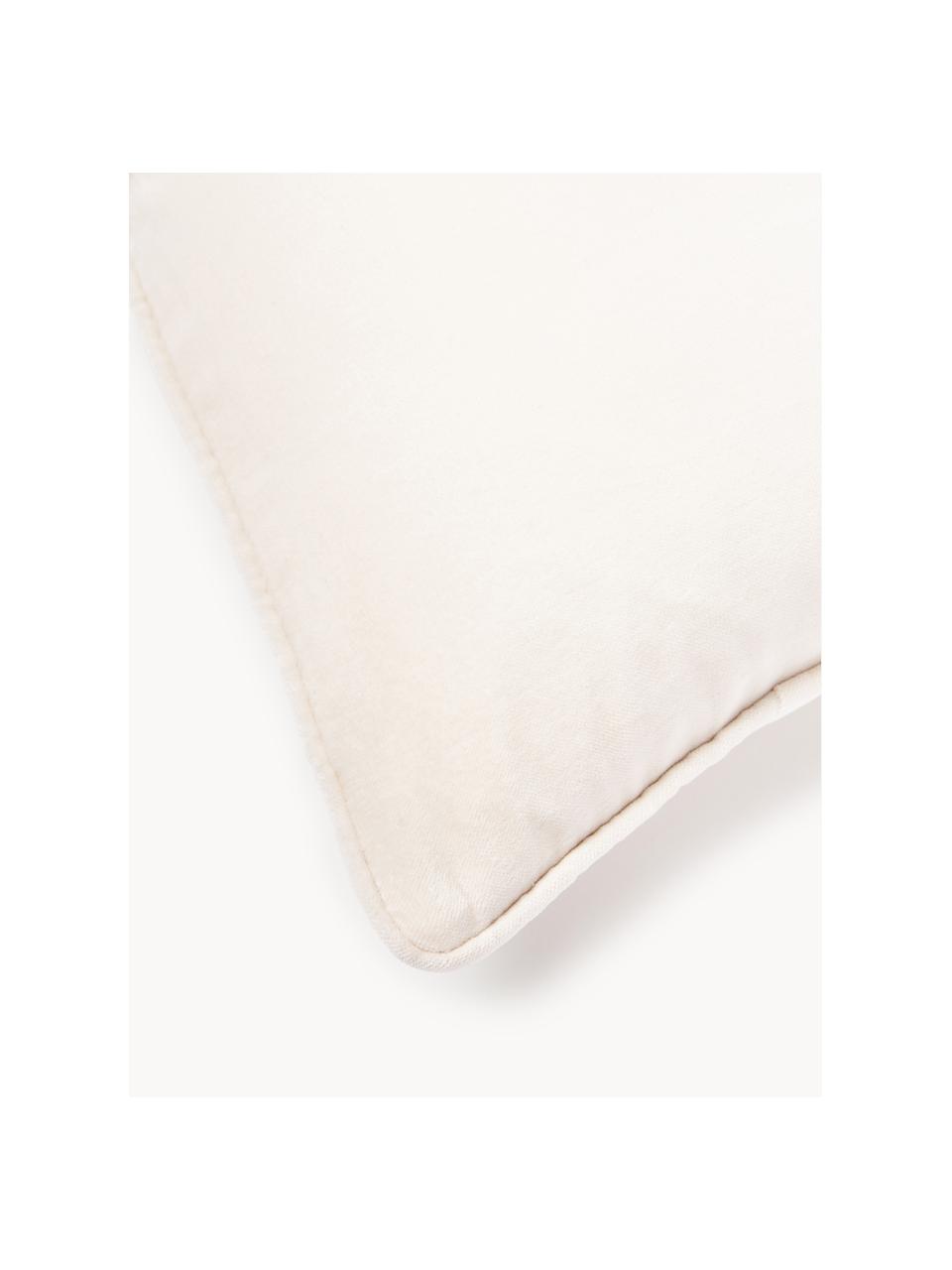 Housse de coussin en velours Dana, 100 % coton

Le matériau est certifié STANDARD 100 OEKO-TEX®, 21.HCN.84376, Hohenstein, Blanc crème, larg. 60 x long. 60 cm