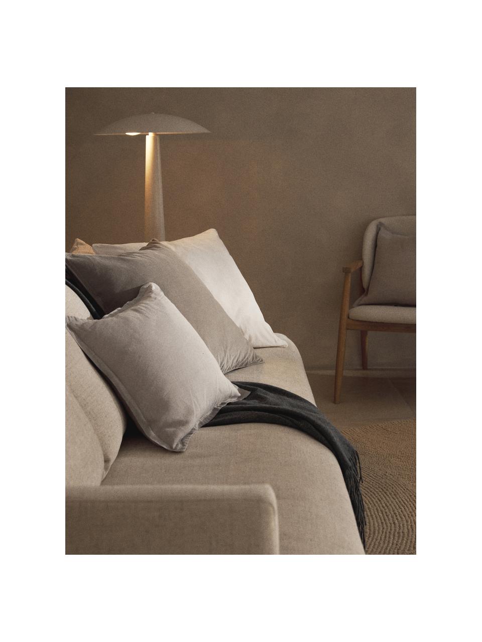 Housse de coussin en velours Dana, 100 % coton

Le matériau est certifié STANDARD 100 OEKO-TEX®, 21.HCN.84376, Hohenstein, Blanc crème, larg. 60 x long. 60 cm