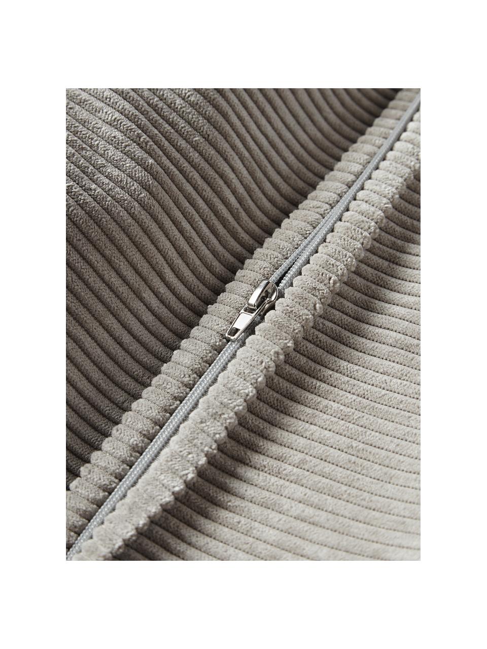 Cojín de pana sofá Lennon, Funda: pana (92% poliéster, 8% p, Pana gris, An 50 x L 80 cm