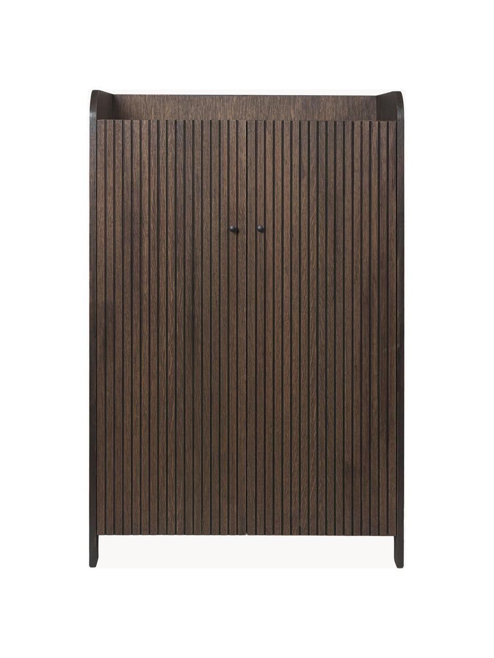 Rangement en bois Sill, Placage en bois de chêne

Ce produit est fabriqué à partir de bois certifié FSC® issu d'une exploitation durable, Bois de chêne foncé, larg. 70 x haut. 110 cm