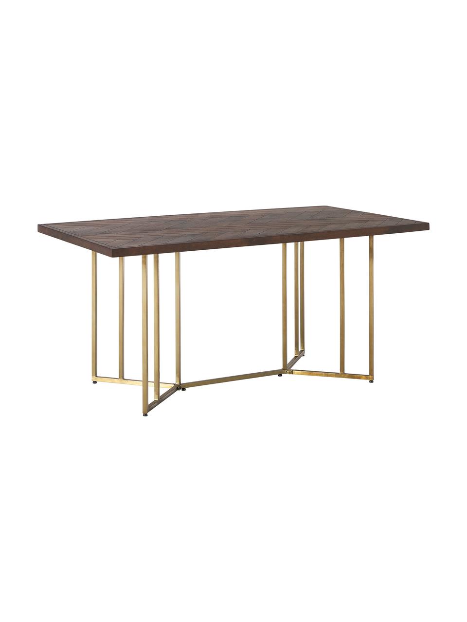 Jedálenský stôl z mangového dreva Luca, 160 x 90 cm, Hnedá, Š 160 x H 90 cm