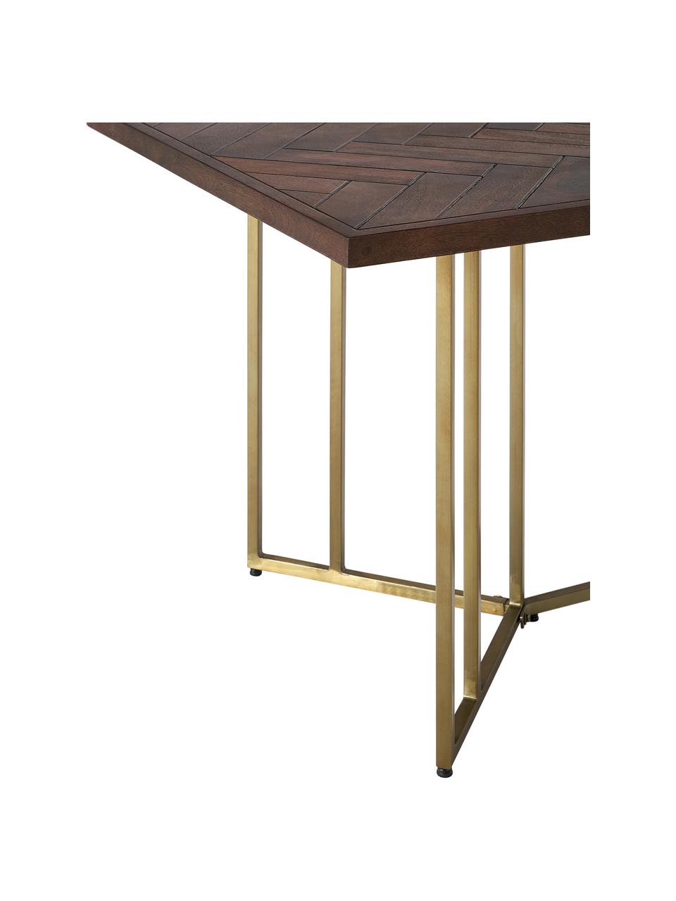 Jedálenský stôl z mangového dreva Luca, 160 x 90 cm, Hnedá, Š 160 x H 90 cm
